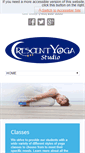 Mobile Screenshot of crescentyogastudio.com